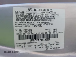 2008 Ford Focus SE with VIN 1FAHP35N28W300528, listed as a IAAI auction lot 42149643 with 138,115 mi miles. Bid and sale history available at carsss.com. Image 9.