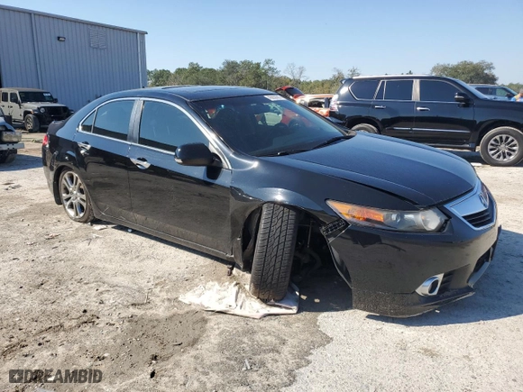 2013 Acura TSX with VIN JH4CU2F44DC000237, listed as a Copart auction lot 46850665 with 155,897 mi miles and Salvage Title. Bid and sale history available at carsss.com. Image 4.