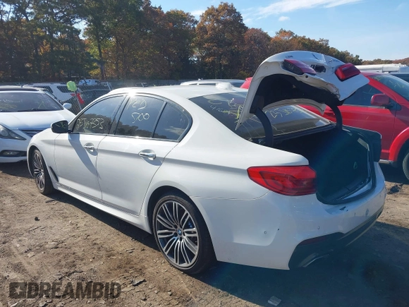 2018 BMW 5 Series 530i xDrive with VIN WBAJA7C58JG907988, listed as a IAAI auction lot 38011708 with Not provided miles and . Bid and sale history available at DreamBid. Image 3.