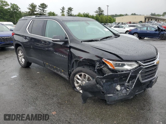 2018 Chevrolet Traverse LT Cloth with VIN 1GNERGKW6JJ254160, listed as a Copart auction lot 60411325 with 84,597 mi miles and Salvage title. Bid and sale history available at DreamBid. Image 4.