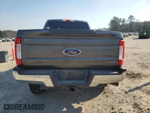 2017 Ford Super Duty F-250 SRW Lariat with VIN 1FT7W2B63HEC64659, listed as a Copart auction lot 46911295 with 147,237 mi miles and Salvage Title. Bid and sale history available at carsss.com. Image 6.