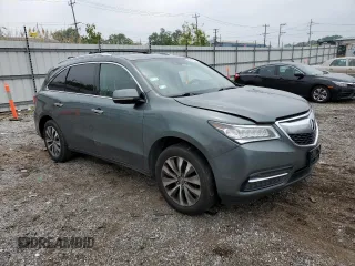 2014 Acura MDX Technology with VIN 5FRYD4H46EB014014, listed as a Copart auction lot 58973535 with 160,898 mi miles and Salvage title. Bid and sale history available at DreamBid. Image 4.