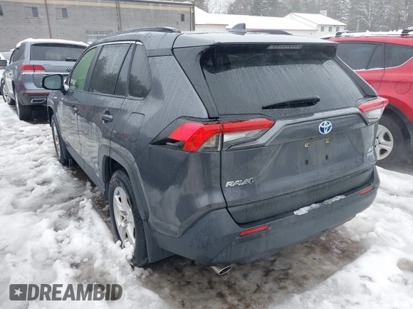 2021 Toyota RAV4 Hybrid XLE with VIN JTMRWRFVXMD127527, listed as a IAAI auction lot 41568988 with 66,358 mi miles. Bid and sale history available at carsss.com. Image 3.