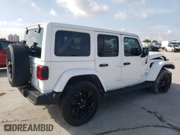 2022 Jeep Wrangler Unlimited Sahara z VIN 1C4JJXP68NW171569, wystawiony jako Copart lot #58955445 z przebiegiem Nie podano mil oraz Szkoda całkowita • Salvage title. Historia ofert i sprzedaży dostępna na DreamBid. Obrazek 3.