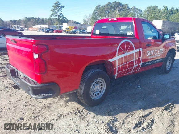 2020 Chevrolet Silverado 1500 Work Truck with VIN 3GCNWAEH3LG345516, listed as a IAAI auction lot 41593718 with 76,297 mi miles. Bid and sale history available at carsss.com. Image 4.