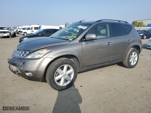 2004 Nissan Murano SL with VIN JN8AZ08W44W324627, listed as a Copart auction lot 83702564 with 138,777 mi miles and Salvage Title. Bid and sale history available at carsss.com. Image 1.