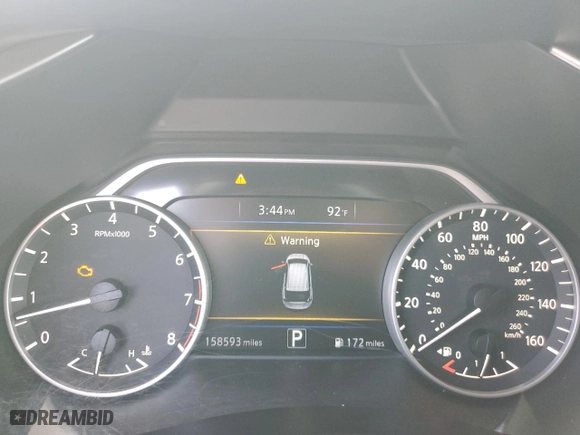 2016 Nissan Murano S with VIN 5N1AZ2MGXGN163289, listed as a Copart auction lot 46067385 with 158,593 mi miles and Salvage Title. Bid and sale history available at carsss.com. Image 9.