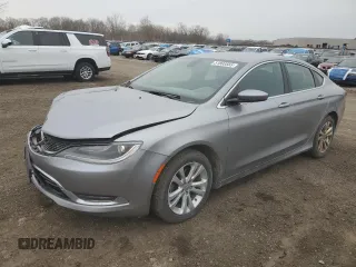 2015 Chrysler 200 Limited with VIN 1C3CCCAB3FN599112, listed as a Copart auction lot 51808565 with 143,538 mi miles and Salvage Title. Bid and sale history available at carsss.com. Image 1.