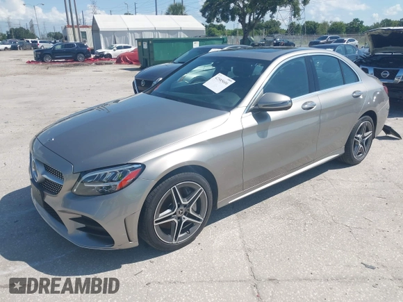 2020 Mercedes-Benz C 300 with VIN W1KWF8EB9LR573096, listed as a IAAI auction lot 42585606 with 57,111 mi miles and . Bid and sale history available at DreamBid. Image 2.