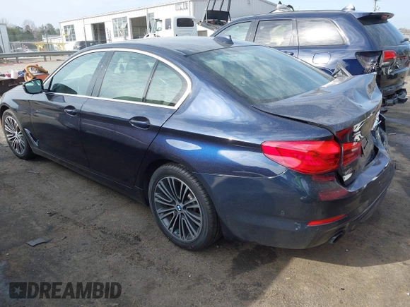 2019 BMW 5 Series 530i xDrive with VIN WBAJA7C50KWW48792, listed as a IAAI auction lot 41840161 with 58,313 mi miles. Bid and sale history available at carsss.com. Image 3.