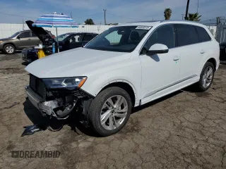 2023 Audi Q7 Premium с VIN WA1ACBF76PD017751, выставлен на аукционе Copart как лот 44049515 с пробегом 24 572 миль миль и Списание • Salvage title. История ставок и продаж доступна на DreamBid. Изображение 1.