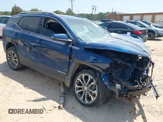 2019 GMC Terrain SLT z VIN 3GKALPEXXKL384695, wystawiony jako IAAI lot #42147681 z przebiegiem 86 060 mil mil oraz . Historia ofert i sprzedaży dostępna na DreamBid. Obrazek 1.