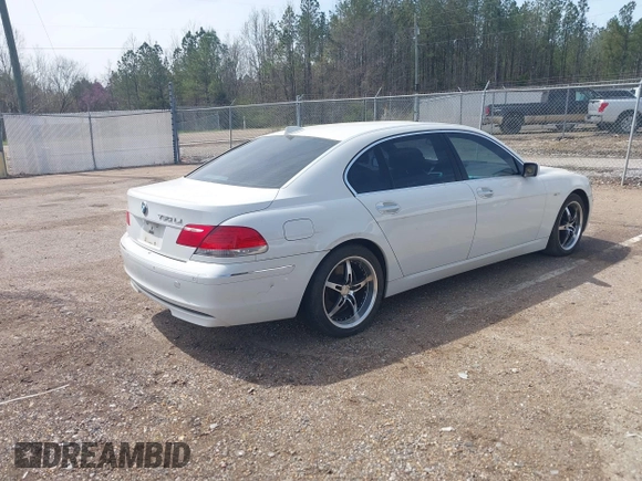 2007 BMW 7 Series 750Li with VIN WBAHN83537DT70773, listed as a IAAI auction lot 41865929 with 194,123 mi miles. Bid and sale history available at carsss.com. Image 4.