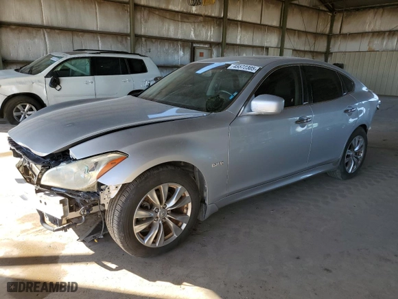 2012 Infiniti M35h Hybrid with VIN JN1EY1AP9CM910679, listed as a Copart auction lot 45572305 with 131884 miles and Salvage Title. Bid and sale history available at carsss.com. Image 1.