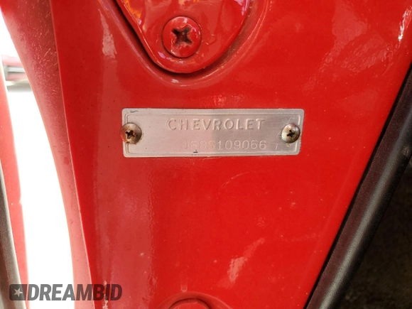 1958 Chevrolet Corvette с VIN J58S109066, выставлен на аукционе Copart как лот 74830194 с пробегом 35 914 миль миль и На запчасти • Non repairable. История ставок и продаж доступна на DreamBid. Изображение 13.