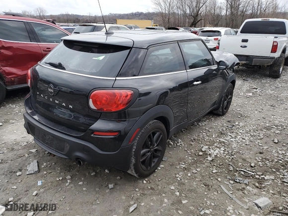 2014 MINI Cooper Paceman S with VIN WMWSS7C55EWN72296, listed as a Copart auction lot 86197804 with 154863 miles and Clean Title. Bid and sale history available at carsss.com. Image 3.