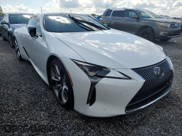 2020 Lexus LC with VIN JTHBY5AY8LA001946, listed as a Copart auction lot 73970204 with 0 mi miles and Salvage Title. Bid and sale history available at carsss.com. Image 4.