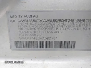 2010 Audi A4 Prestige z VIN WAU4FAFL3AA080751, wystawiony jako IAAI lot #42432815 z przebiegiem 218 078 mil mil oraz . Historia ofert i sprzedaży dostępna na DreamBid. Obrazek 9.