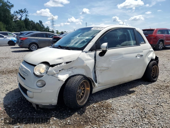2013 FIAT 500 Pop with VIN 3C3CFFARXDT543669, listed as a Copart auction lot 64360145 with 107,481 mi miles and Salvage title. Bid and sale history available at DreamBid. Image 1.