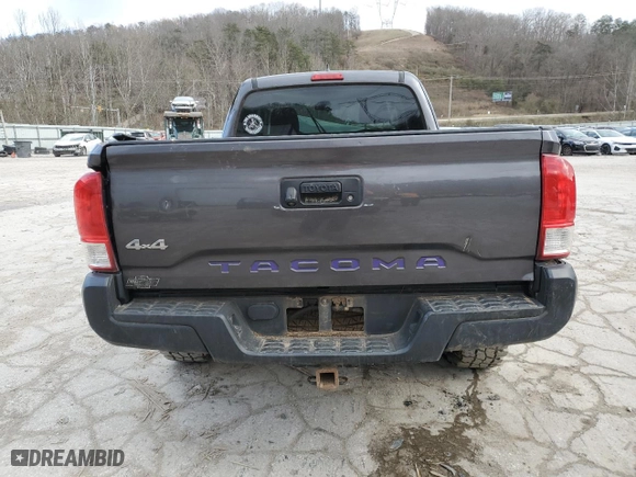 2016 Toyota Tacoma SR with VIN 5TFSX5ENXGX042795, listed as a Copart auction lot 82378444 with 196,201 mi miles and Salvage Title. Bid and sale history available at carsss.com. Image 6.
