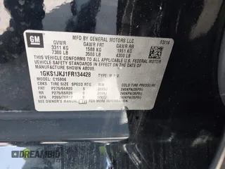 2015 GMC Yukon XL Denali with VIN 1GKS1JKJ1FR134428, listed as a IAAI auction lot 42149588 with 116,207 mi miles. Bid and sale history available at carsss.com. Image 9.