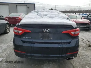 2017 Hyundai Sonata 2.4L with VIN 5NPE24AF8HH444297, listed as a Copart auction lot 46167795 with 183,880 mi miles and Salvage Title. Bid and sale history available at carsss.com. Image 6.