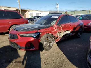 2023 Acura Integra w/A-Spec Package with VIN 19UDE4H32PA017459, listed as a Copart auction lot 41489875 with 45,356 mi miles and Salvage Title. Bid and sale history available at carsss.com. Image 1.