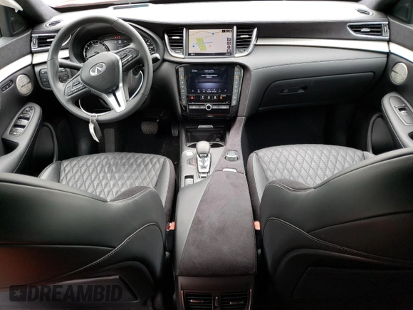 2022 Infiniti QX50 AUTOGRAPH with VIN 3PCAJ5DB6NF113745, listed as a Copart auction lot 56152653 with 12,511 mi miles. Bid and sale history available at carsss.com. Image 8.