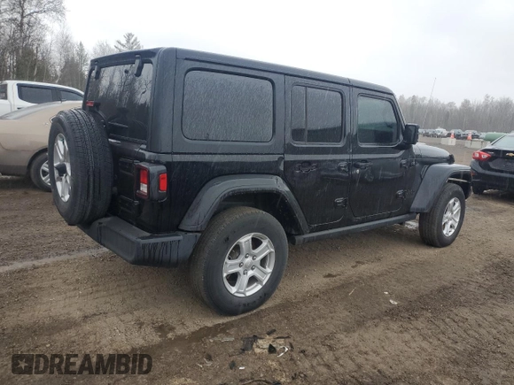 2023 Jeep Wrangler Sport S with VIN 1C4HJXDN4PW506453, listed as a Copart auction lot 51854665 with 40,940 mi miles and Clean title. Bid and sale history available at DreamBid. Image 3.