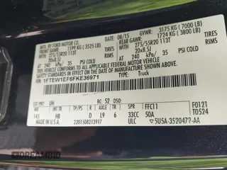2015 Ford F-150 XLT с VIN 1FTEW1EF6FKE36971, выставлен на аукционе IAAI как лот 41338217 с пробегом 141 518 миль миль и . История ставок и продаж доступна на DreamBid. Изображение 9.