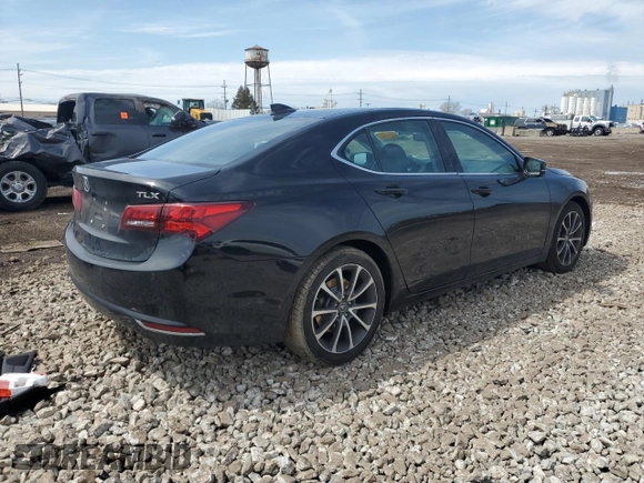 2015 Acura TLX Advance with VIN 19UUB2F70FA013265, listed as a Copart auction lot 54374955 with 162,398 mi miles and Salvage title. Bid and sale history available at DreamBid. Image 3.