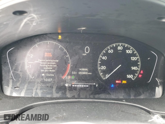 2023 Honda Civic Sport with VIN 2HGFE2F53PH521053, listed as a Copart auction lot 57096835 with 55,800 mi miles and Salvage title. Bid and sale history available at DreamBid. Image 9.