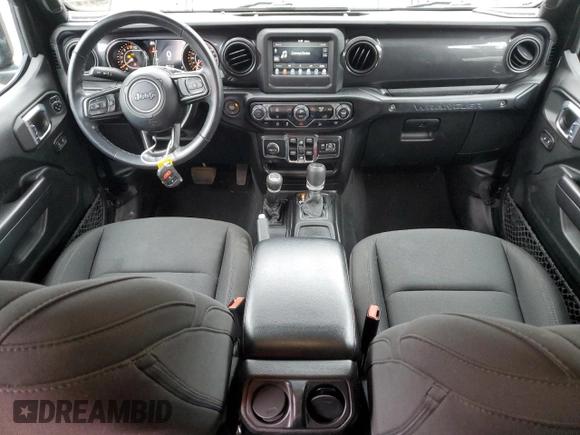 2021 Jeep Wrangler Unlimited Sport S with VIN 1C4HJXDG9MW671119, listed as a Copart auction lot 49351485 with 41,939 mi miles and Salvage Title. Bid and sale history available at DreamBid. Image 8.