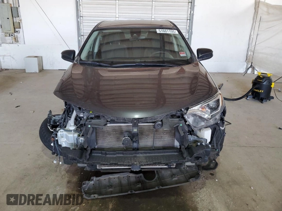 2017 Toyota RAV4 LE with VIN JTMBFREV4HJ711237, listed as a Copart auction lot 51601155 with 89,815 mi miles and Salvage Title. Bid and sale history available at carsss.com. Image 5.