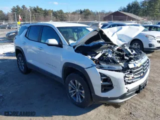 2025 Chevrolet Equinox FWD LT with VIN 3GNAXHEG8SL116399, listed as a IAAI auction lot 41305135 with 6,761 mi miles. Bid and sale history available at carsss.com. Image 1.