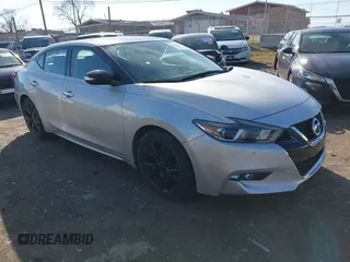 2018 Nissan Maxima SV with VIN 1N4AA6AP3JC404285, listed as a IAAI auction lot 41598049 with 62,830 mi miles. Bid and sale history available at carsss.com. Image 1.