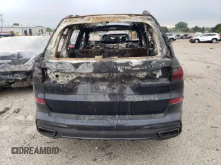 2022 BMW X7 M50i with VIN 5UXCX6C01N9K20496, listed as a Copart auction lot 57682904 with 0 mi miles and Non Repairable. Bid and sale history available at carsss.com. Image 6.