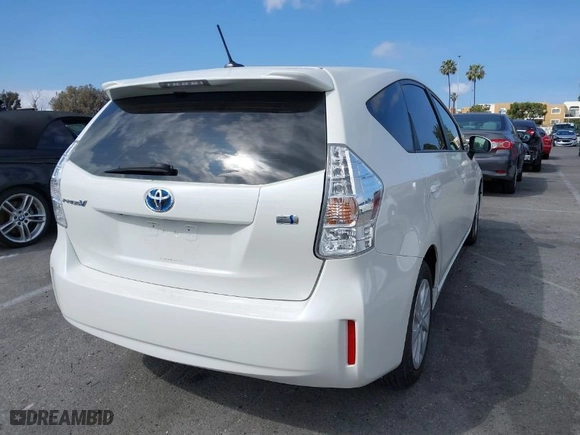 2012 Toyota Prius v Two with VIN JTDZN3EU6C3137453, listed as a IAAI auction lot 41889133 with 169,504 mi miles. Bid and sale history available at carsss.com. Image 4.