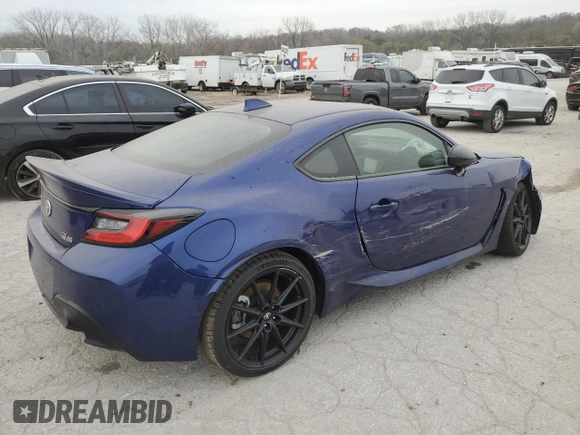 2024 Toyota GR86 Premium with VIN JF1ZNBE1XR8756817, listed as a Copart auction lot 82436794 with 6,307 mi miles and Salvage Title. Bid and sale history available at carsss.com. Image 3.
