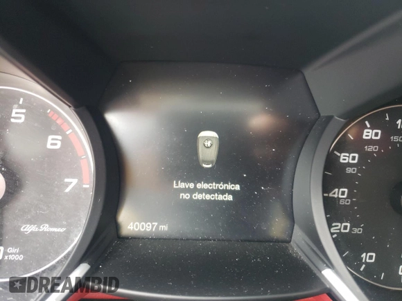 2019 Alfa Romeo Giulia Ti Sport with VIN ZARFAMBN5K7604456, listed as a Copart auction lot 64567052 with 40,097 mi miles. Bid and sale history available at carsss.com. Image 8.