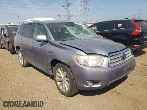 2008 Toyota Highlander Hybrid Limited with VIN JTEEW44AX82018516, listed as a Copart auction lot 72139964 with 328,969 mi miles and Salvage Title. Bid and sale history available at carsss.com. Image 4.