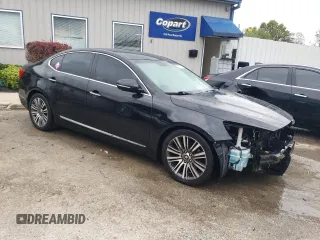 2014 Kia Cadenza Premium with VIN KNALN4D77E5142317, listed as a Copart auction lot 73571124 with 158,794 mi miles and Non Repairable. Bid and sale history available at carsss.com. Image 4.