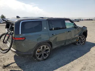 2023 Rivian R1S Launch Edition with VIN 7PDSGABL4PN020257, listed as a Copart auction lot 66251124 with 0 mi miles and Salvage Title. Bid and sale history available at carsss.com. Image 3.