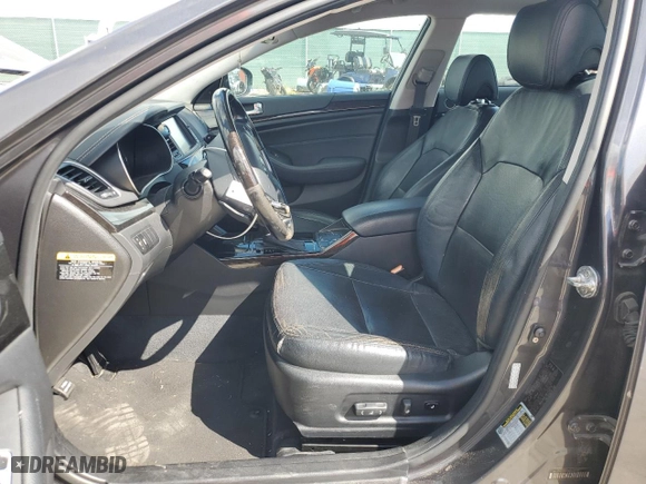 2014 Kia Cadenza Premium with VIN KNALN4D79E5134770, listed as a Copart auction lot 73569374 with 141,599 mi miles and Salvage Title. Bid and sale history available at carsss.com. Image 7.
