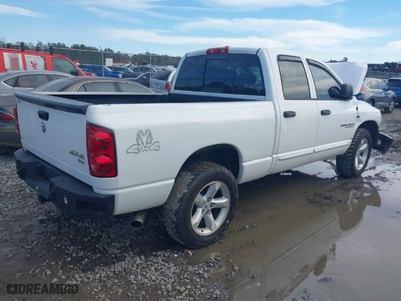 2007 Dodge Ram 1500 Laramie with VIN 1D7HU18267S107190, listed as a IAAI auction lot 41445171 with 169,521 mi miles. Bid and sale history available at carsss.com. Image 4.