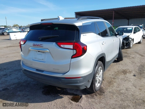 2022 GMC Terrain SLE with VIN 3GKALTEV0NL127766, listed as a IAAI auction lot 41831913 with 50,996 mi miles. Bid and sale history available at carsss.com. Image 4.