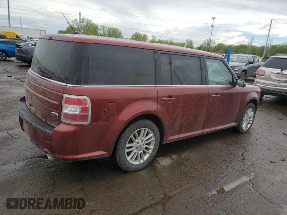 2014 Ford Flex SEL z VIN 2FMGK5C86EBD31786, wystawiony jako Copart lot #56174475 z przebiegiem 140 319 mil mil oraz Czysty tytuł • Clean title. Historia ofert i sprzedaży dostępna na DreamBid. Obrazek 3.