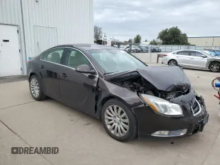 2011 Buick Regal CXL Turbo TO3 with VIN W04GX5GV3B1050715, listed as a Copart auction lot 46130405 with 127,071 mi miles and Salvage Title. Bid and sale history available at carsss.com. Image 4.