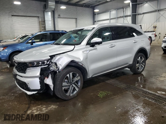 2024 Kia Sorento SX Prestige with VIN KNDRKDLG3R5247126, listed as a Copart auction lot 55260115 with 17,154 mi miles and Salvage title. Bid and sale history available at DreamBid. Image 1.