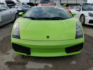 2005 Lamborghini Gallardo z VIN ZHWGU11S35LA02379, wystawiony jako Copart lot #75365184 z przebiegiem 23 102 mil mil oraz Nie do naprawy. Historia ofert i sprzedaży dostępna na DreamBid. Obrazek 5.